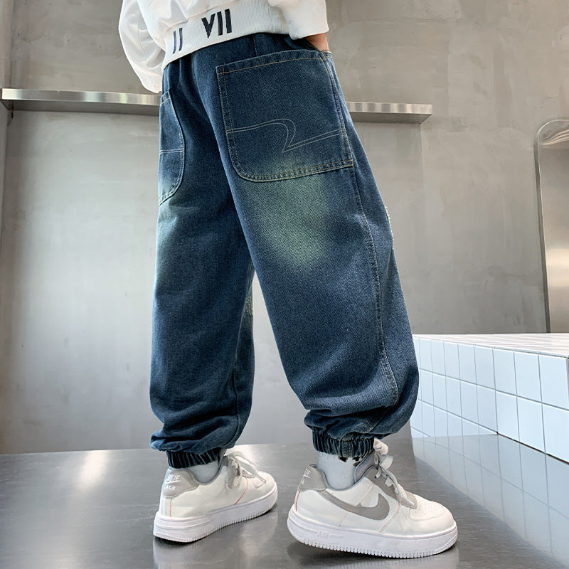 Unisex lässige Sweatpants mit elastischem Bund und tiefen Taschen Drune