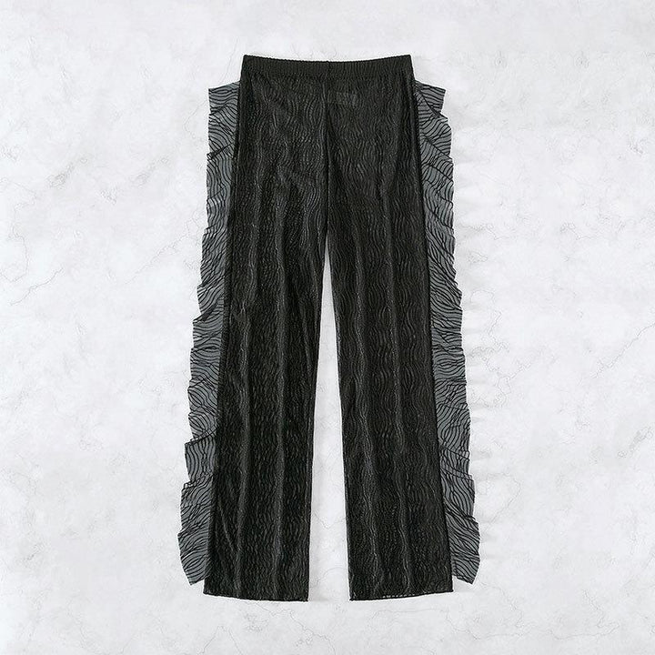Damen Transparente Rüschenschlupfhose Drune