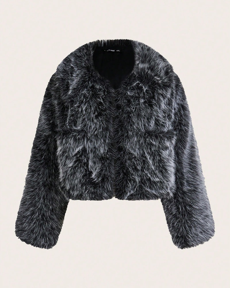 Damen Kunstpelzjacke Drune