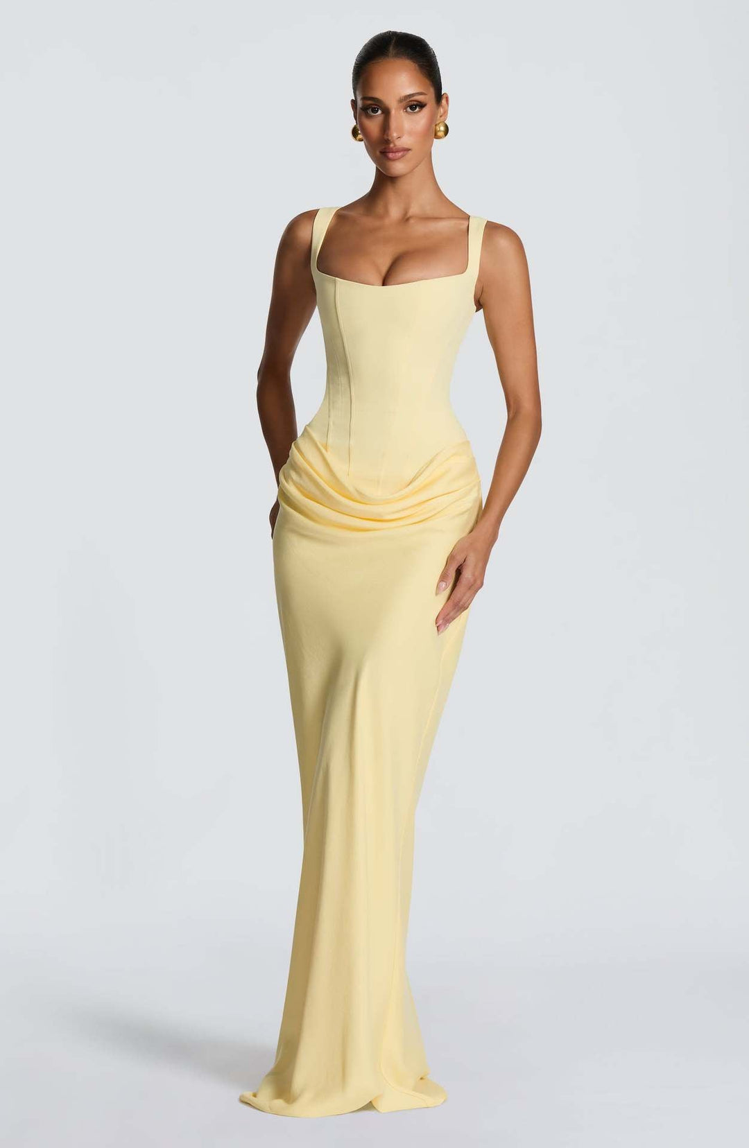 Damen Elegantes und figurbetontes Abendkleid mit vollständig gefüttertem Rock Drune