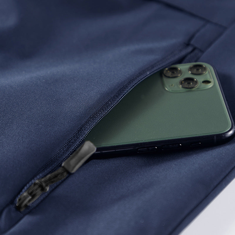 Herren Leichte Softshell-Outdoorweste mit Mesh‑Futter, Reißverschlusstaschen und Stehkragen Drune