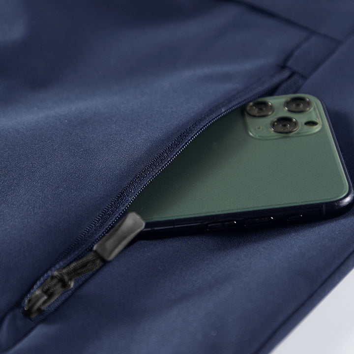 Herren Leichte Softshell-Outdoorweste mit Mesh‑Futter, Reißverschlusstaschen und Stehkragen Drune