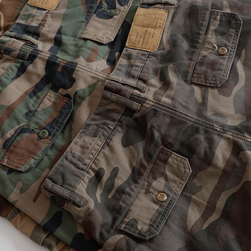 Herren Camouflage Cargo-Hose mit praktischen Taschen Drune
