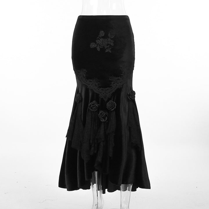 Damen figurbetonte Bluse mit Rüschendetails und Schnürung Drune