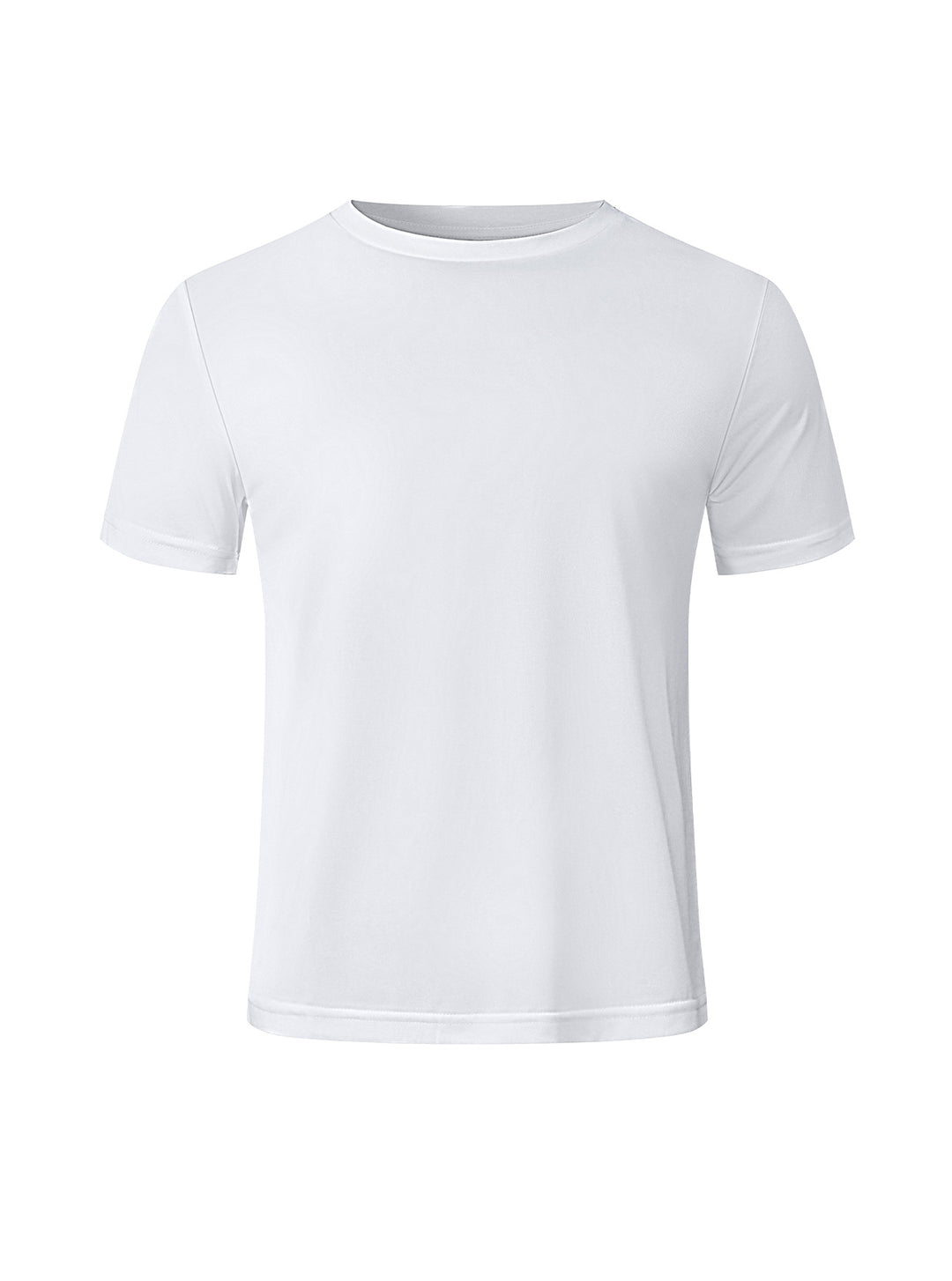 Herren nan meliertes Funktions-T-Shirt mit Rundhalsausschnitt, leichter Baumwollmischung und atmungsaktiver Struktur Drune