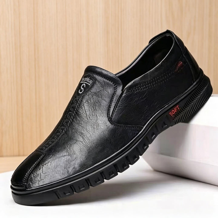 Herren Elegante und Bequeme Slip-On Lederschuhe Drune