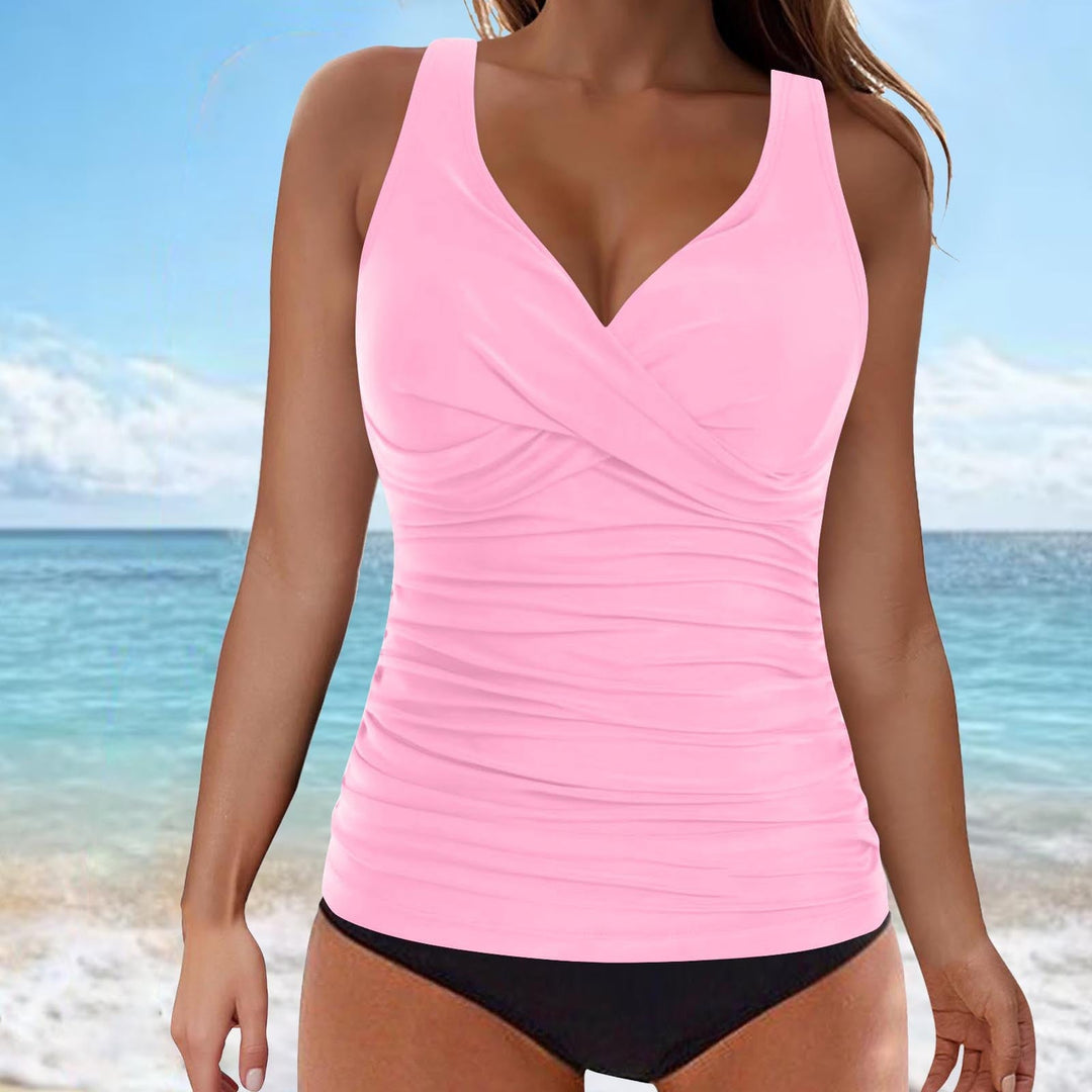 Damen Tankini-Oberteil mit raffiniertem Wickeldesign Drune
