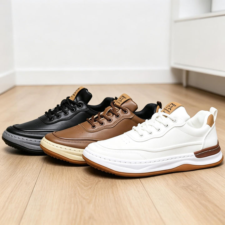 Herren Sportliche Leder Sneaker Drune