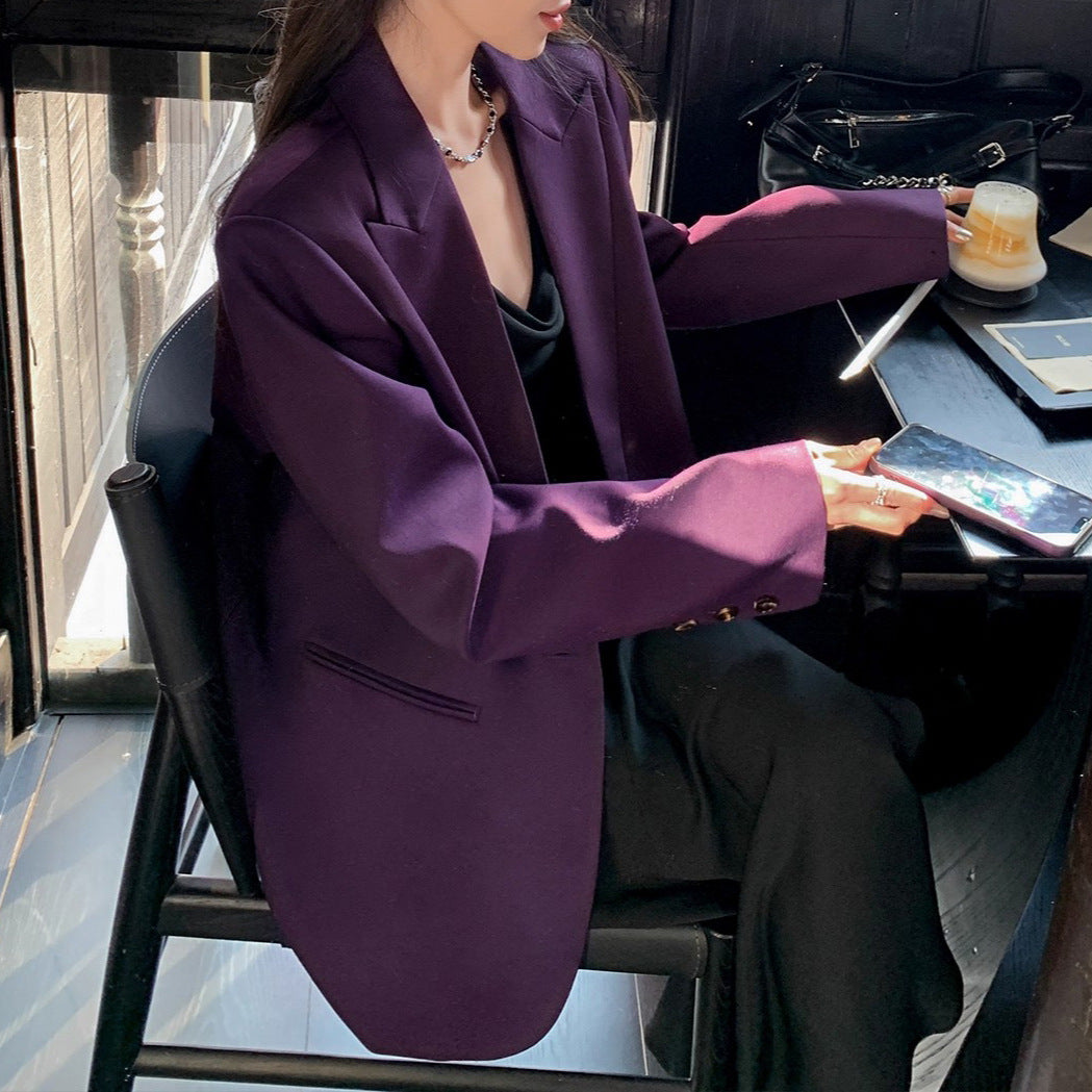 Damen Stilvoller Oversized Blazer Drune