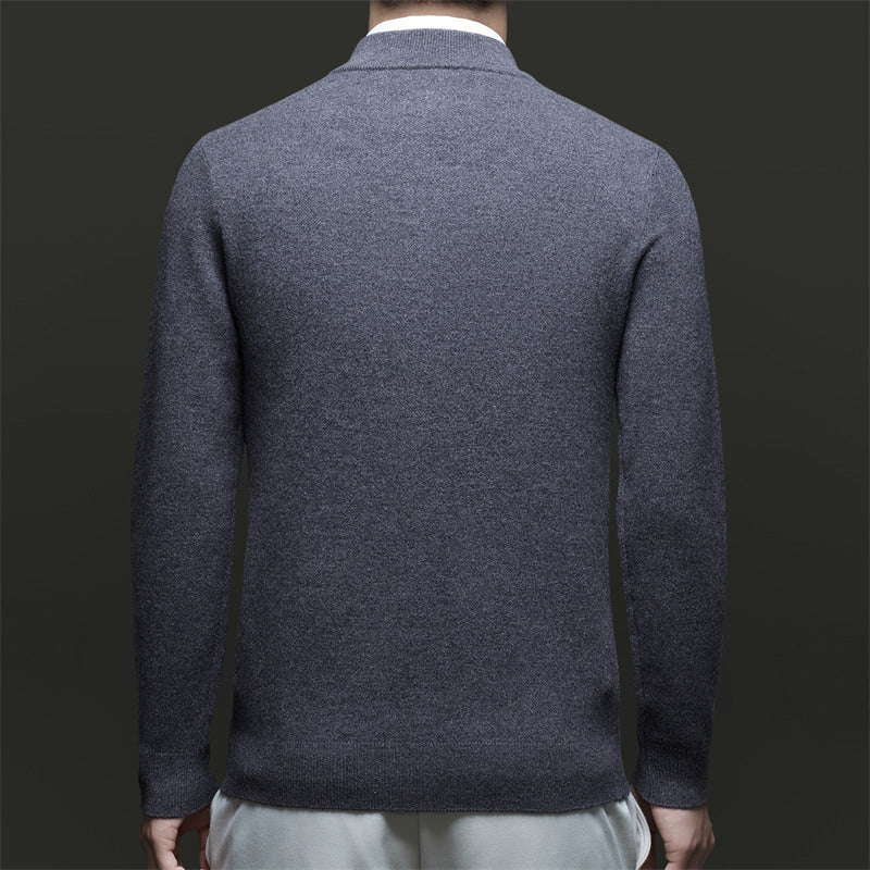 Herren Pullover mit modernem Stehkragen und hochwertigem Reißverschluss Drune