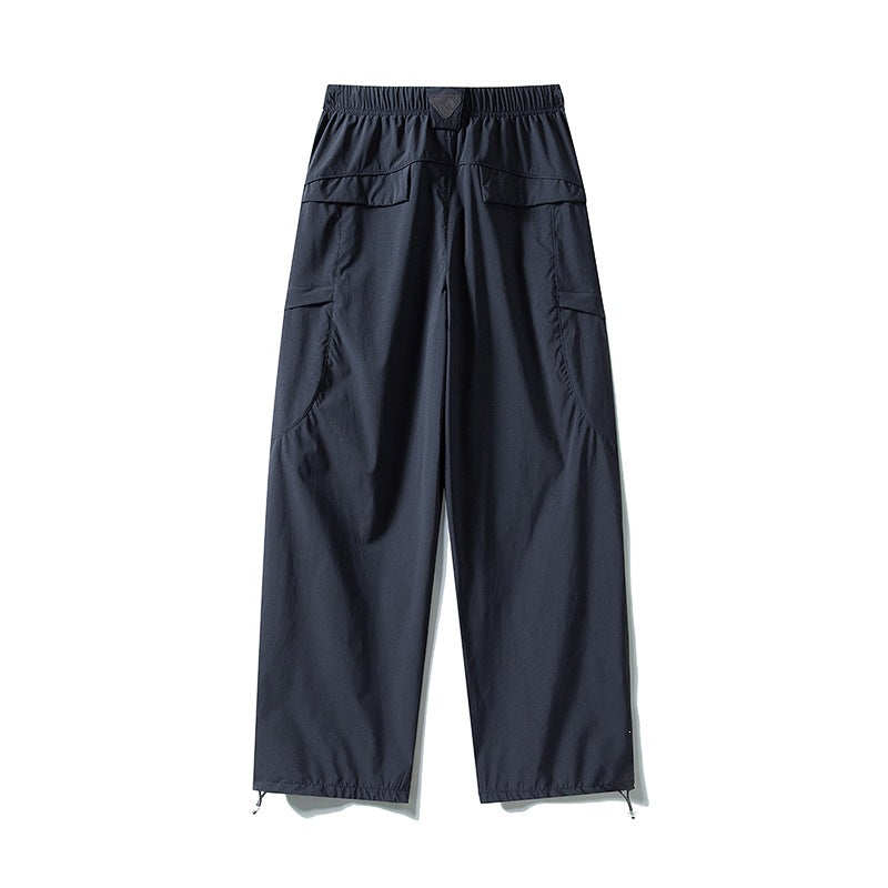 Herren Tech-Cargo-Hose aus wind- und wasserabweisendem Nylon mit elastischem Bund & Multifunktionstaschen Drune