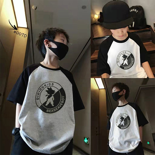Jungen lässiges T-Shirt mit kreativem Druck Drune