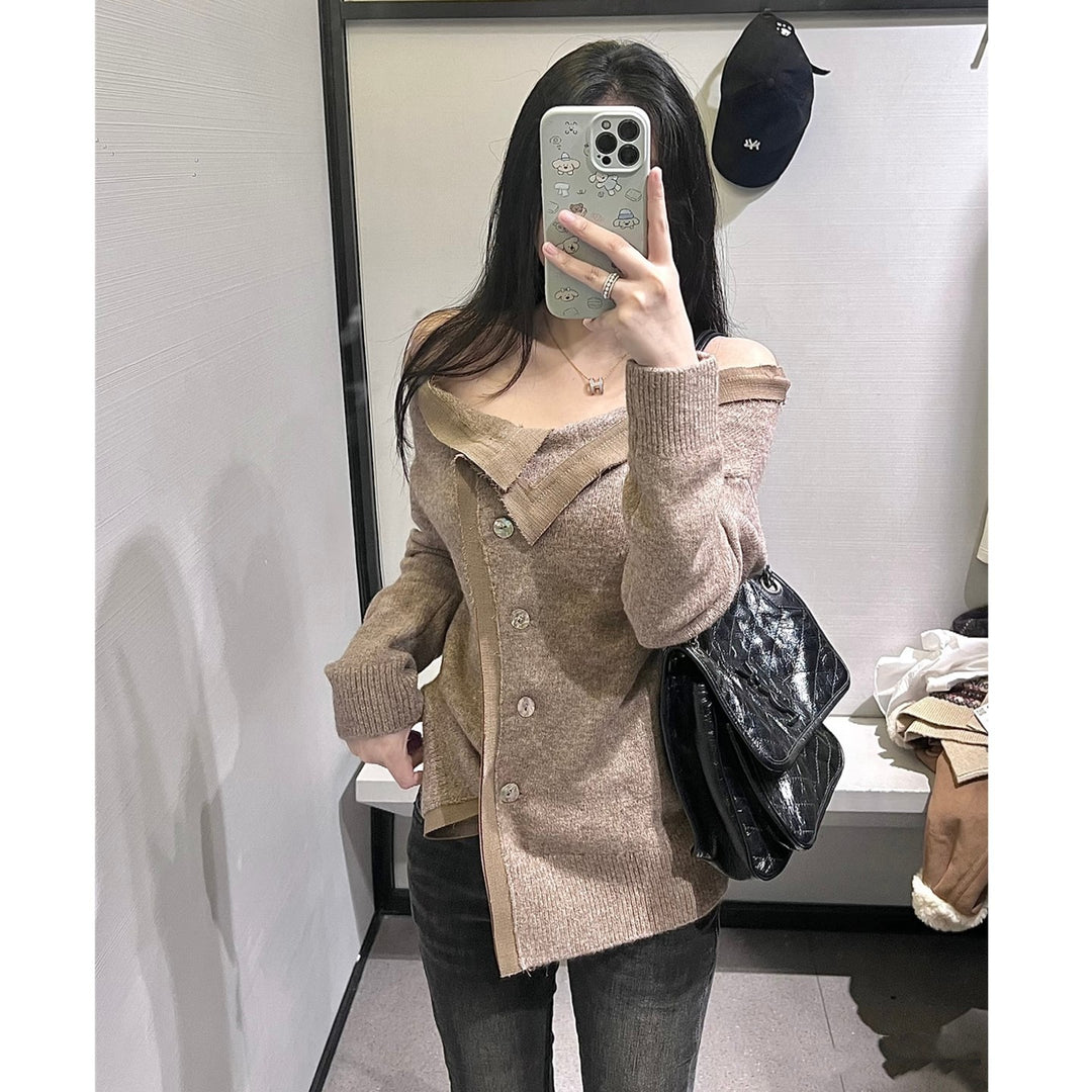 Damen Kuschelweicher Cardigan mit geschmackvollem Bindegürtel Drune