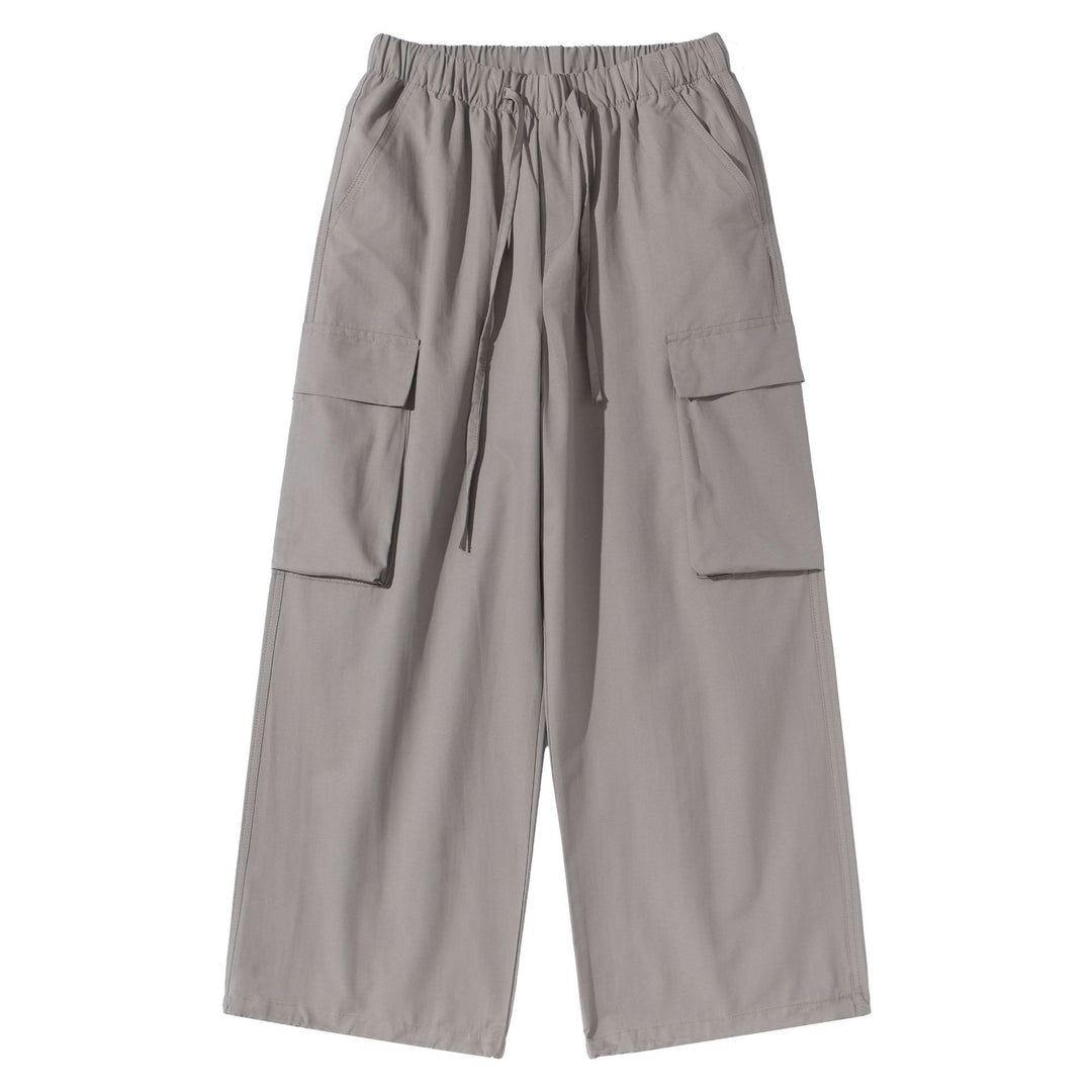Damen Culotte-Cargo Bermudas im Utility-Look mit elastischem Tunnelzugbund und großen Pattentaschen Drune