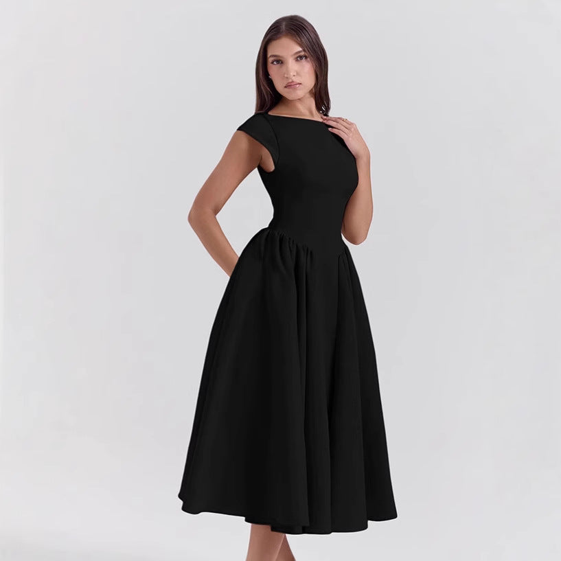 Damen Cocktailkleid mit schickem A-Linien-Schnitt und eleganter Taillierung Drune