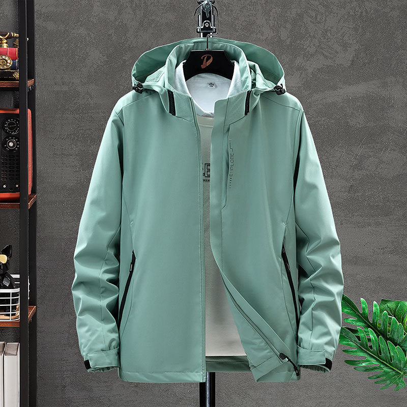 Herren Funktionsjacke mit verstellbarer Kapuze Drune