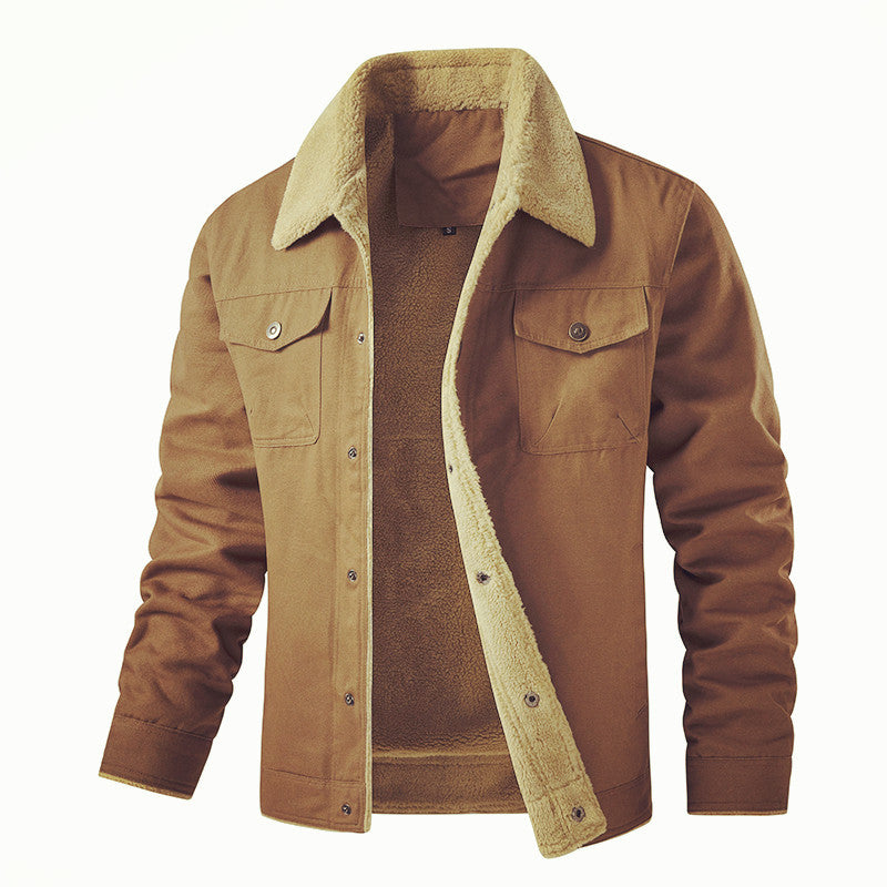 Herren gefütterte Utility-Jacke mit Teddyfutter Drune