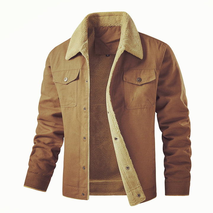 Herren gefütterte Utility-Jacke mit Teddyfutter Drune