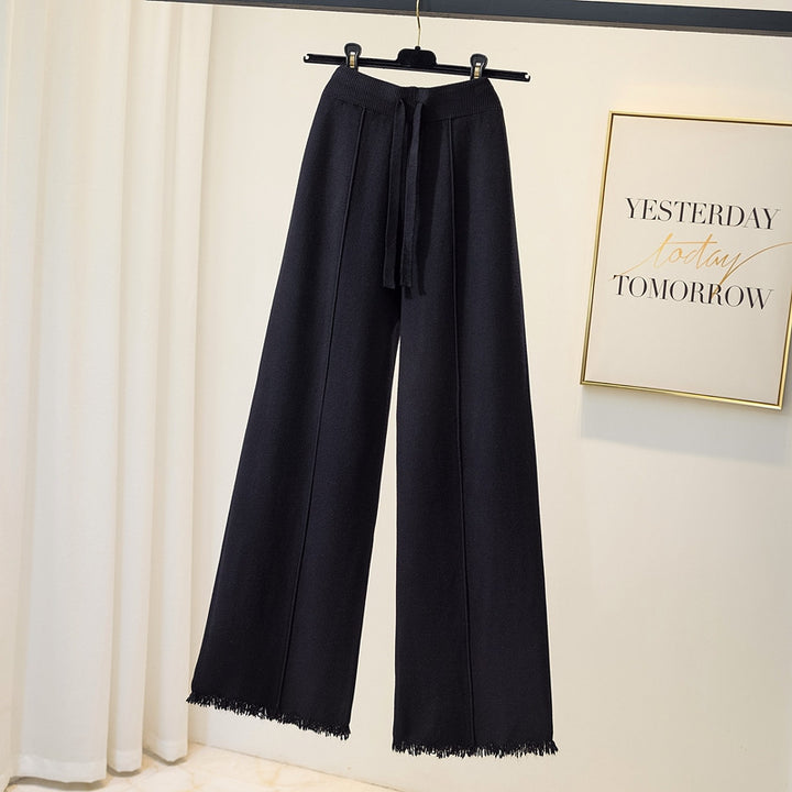 Damen Elegante und bequeme Palazzo-Hose Drune
