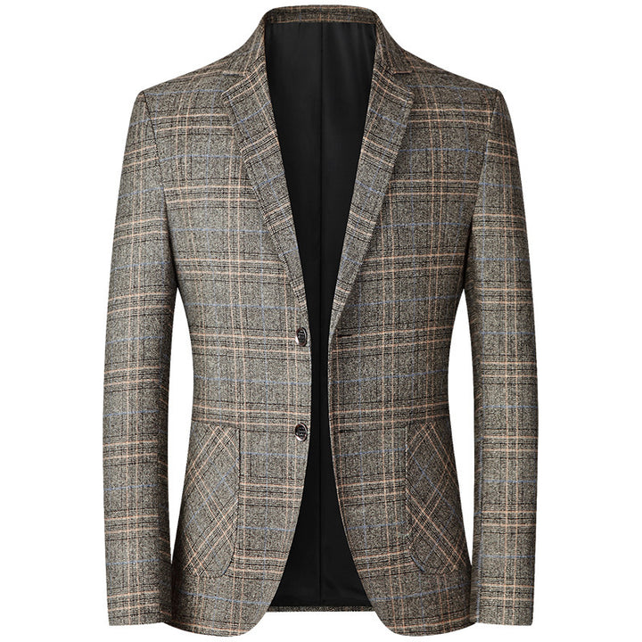 Herren Modernes Karomuster-Sakko im Heritage-Look mit fallendem Revers Drune