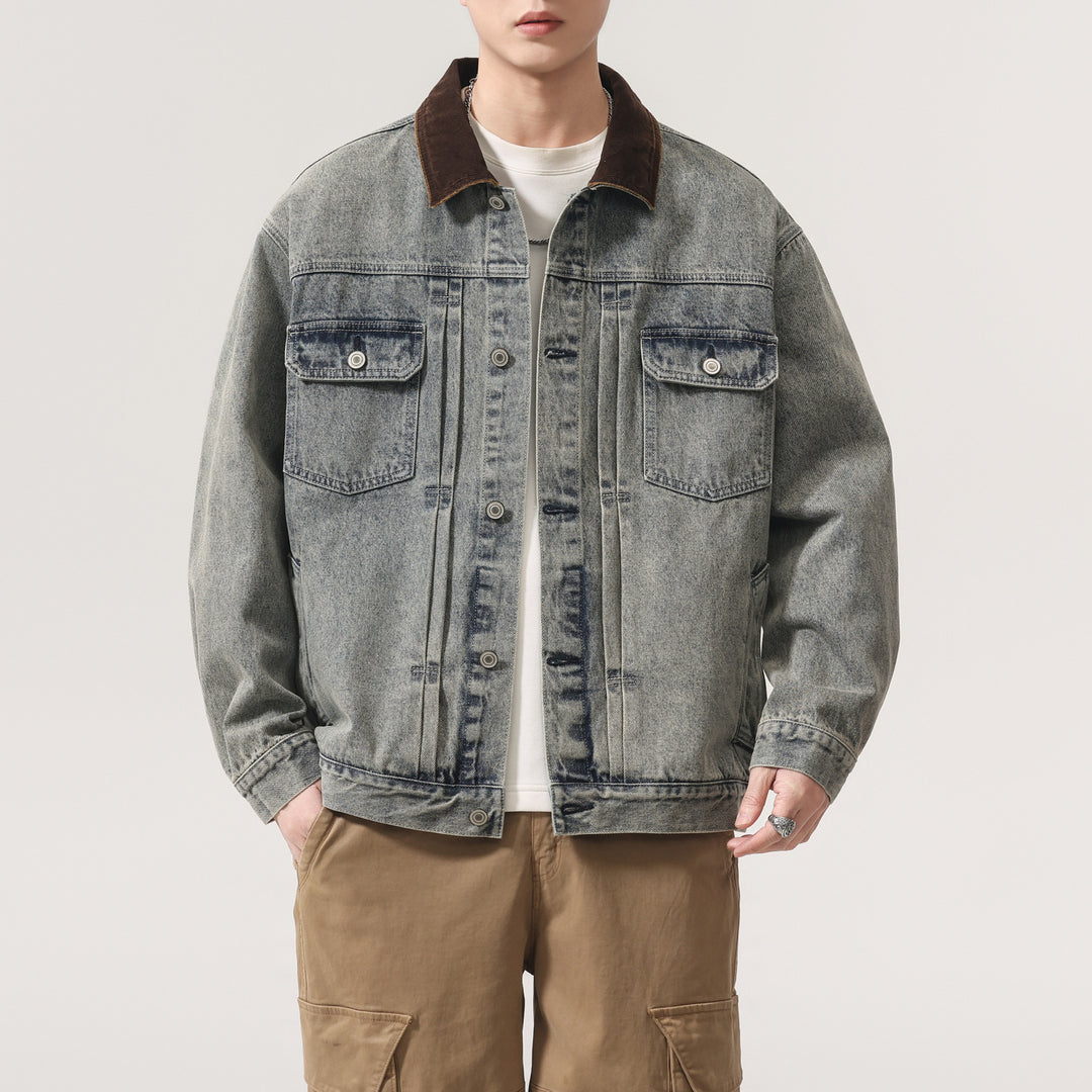 Herren Designer Jeansjacke Drune