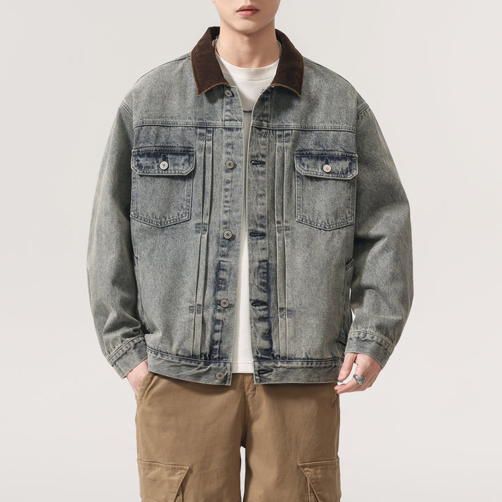 Herren Designer Jeansjacke Drune
