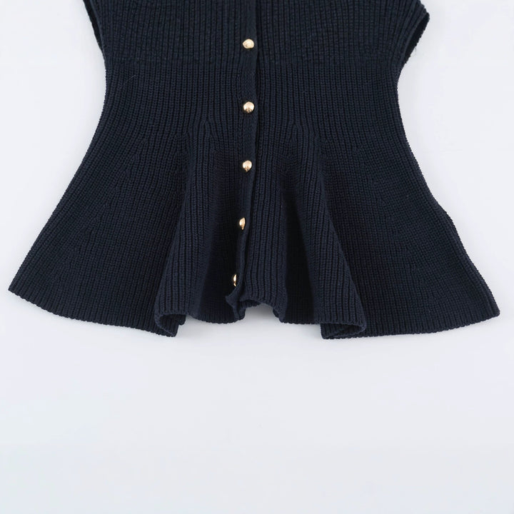 Damen Feinstrick-Cardigan mit taillierter Peplum‑Silhouette Drune