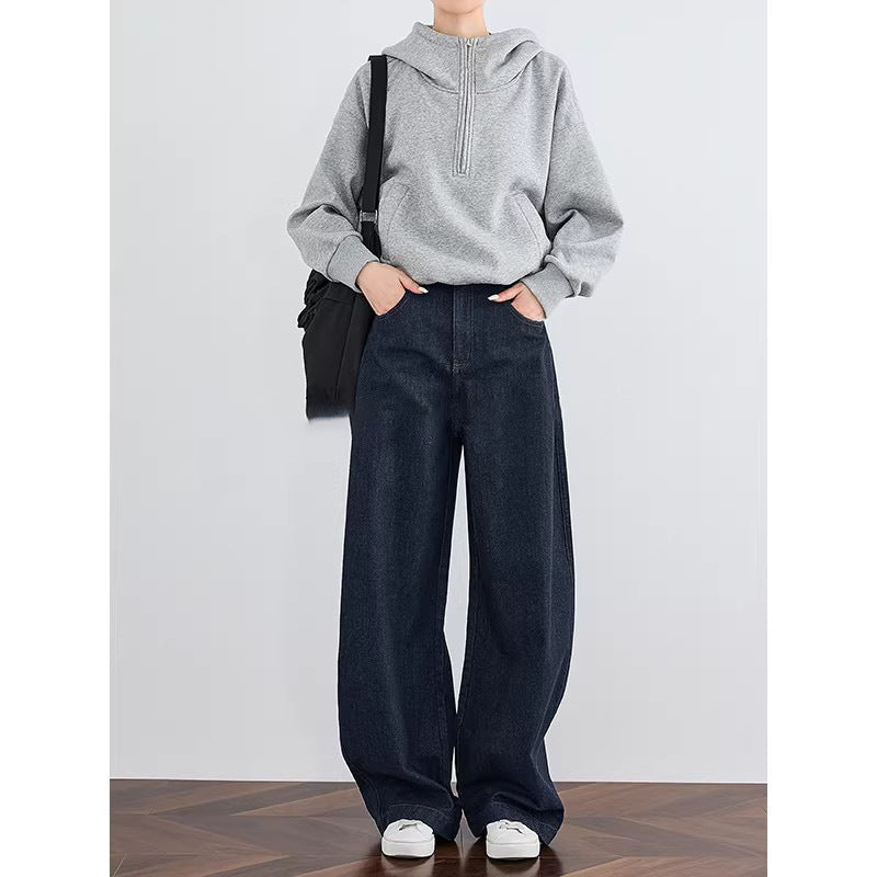 Damen Weit geschnittene Jeanshose Drune
