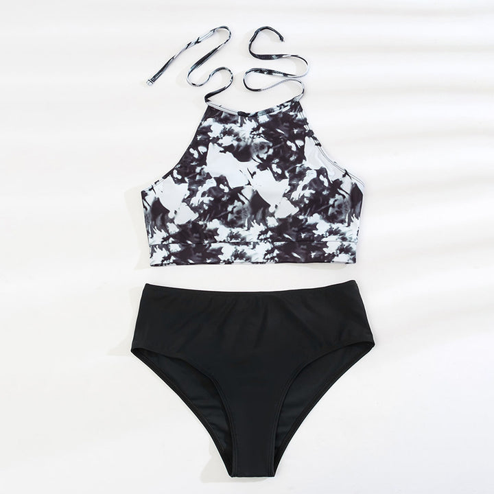 Damen Hochgeschnittenes Bikini-Set Drune