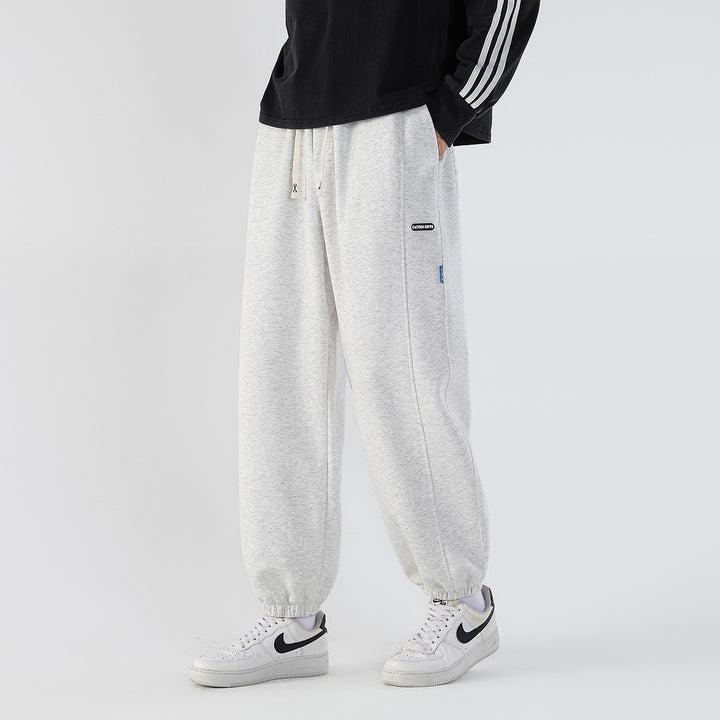 Herren Weite Relaxed-Freizeithose mit Tunnelzug & markanten Teilungsnähten Drune