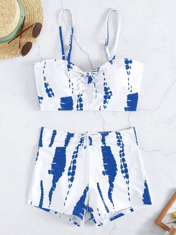 Damen Zweiteiliges Badeoutfit mit verspieltem Knotendesign Drune