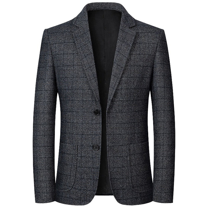 Herren Sakko Glencheck Slim Fit mit leichter Innenfütterung Drune