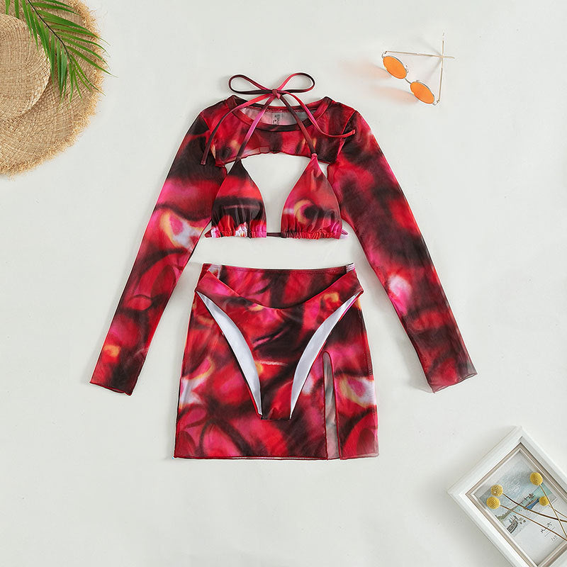 Damen Crop-Top und Rock Set Drune