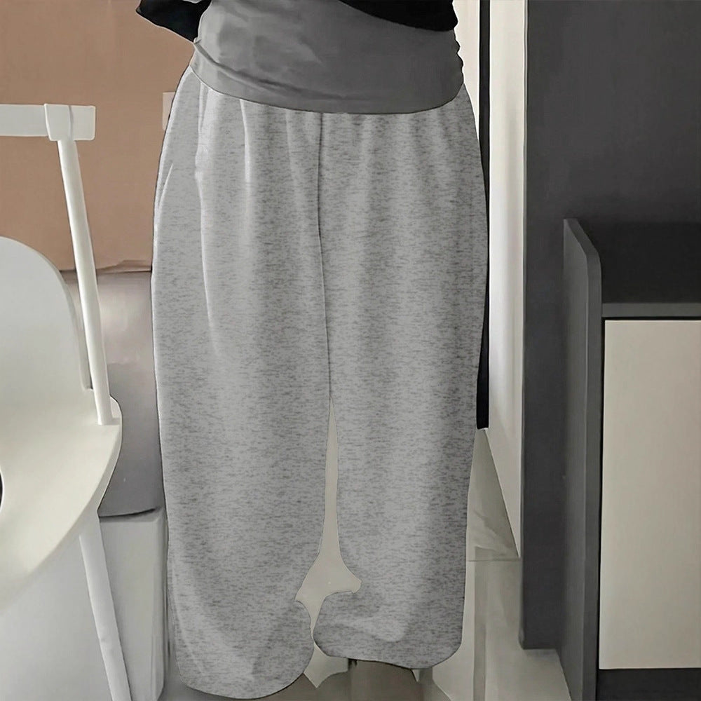 Damen bequeme Sweatpants mit elastischem Bund und legerem Schnitt Drune