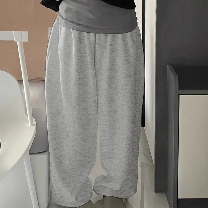 Damen bequeme Sweatpants mit elastischem Bund und legerem Schnitt Drune