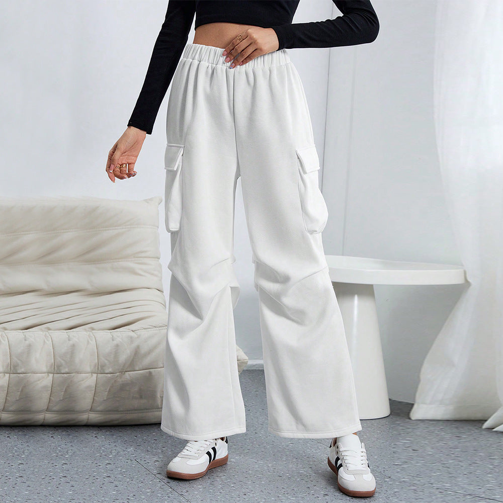 Damen Cargo-Hose mit weitem Schnitt und praktischen Taschen Drune