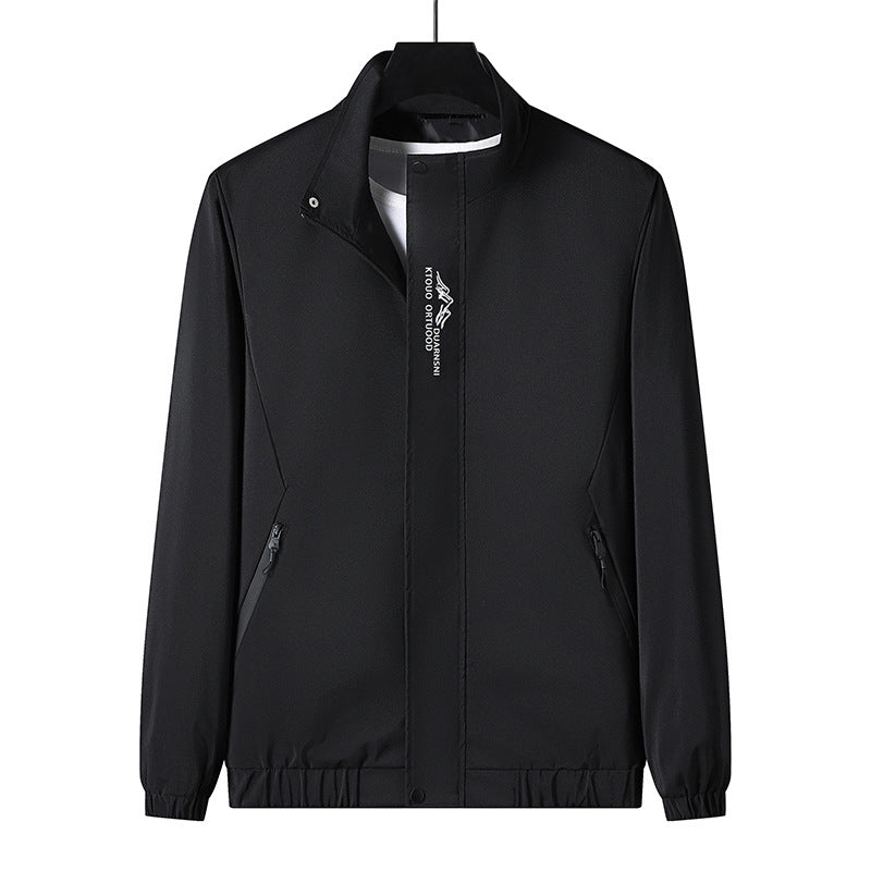 Herren Leichte Sportjacke mit hohem Kragen Drune