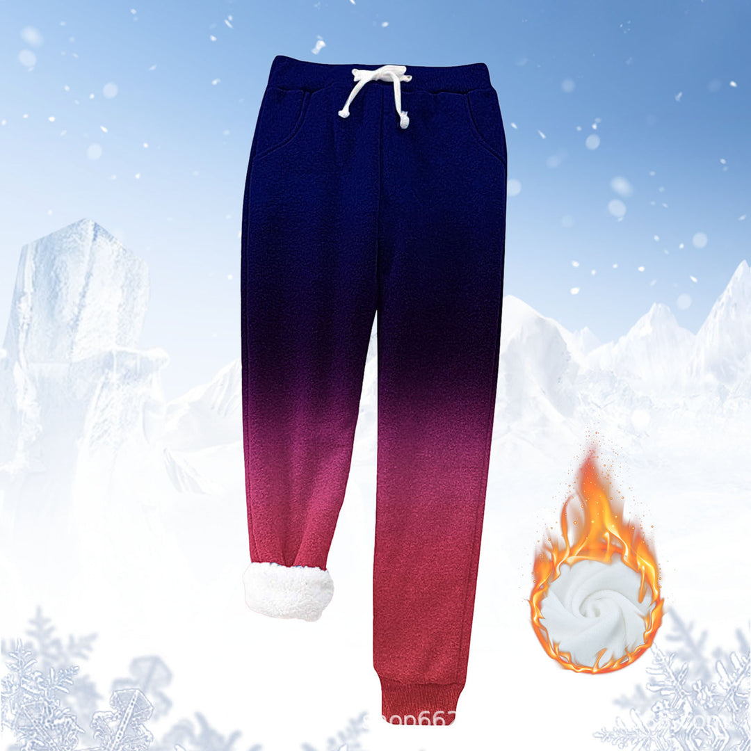 Damen Fleece-Jogginghose mit warmem Innenfutter und elastischem Bund Drune