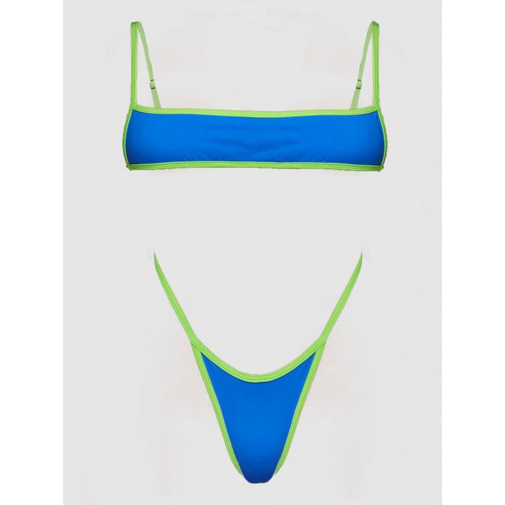 Damen Bikini-Set mit modischem Cut-Out-Design und verstellbaren Trägern Drune