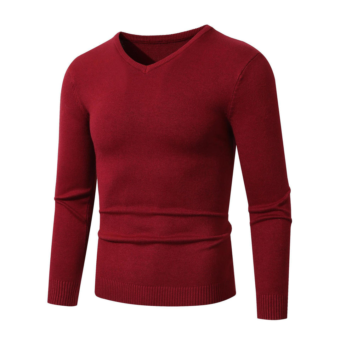 Herren eleganter V-Ausschnitt Pullover aus hochwertiger Baumwolle Drune