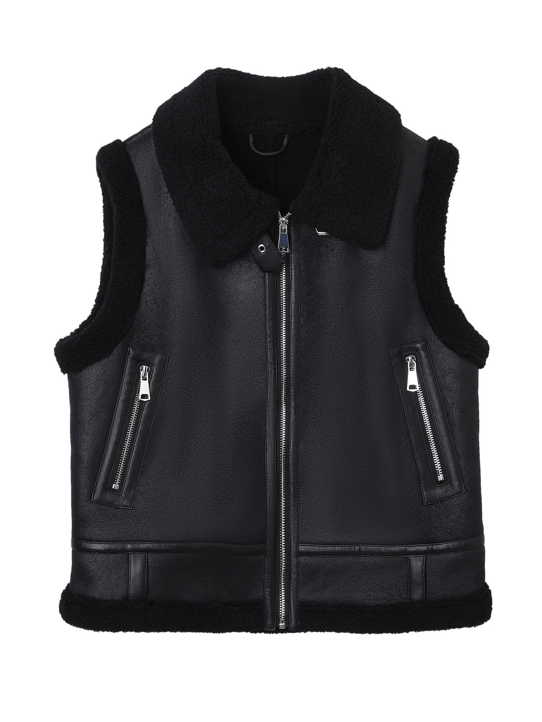 Damen Modische und kuschelige Fleece Weste Drune