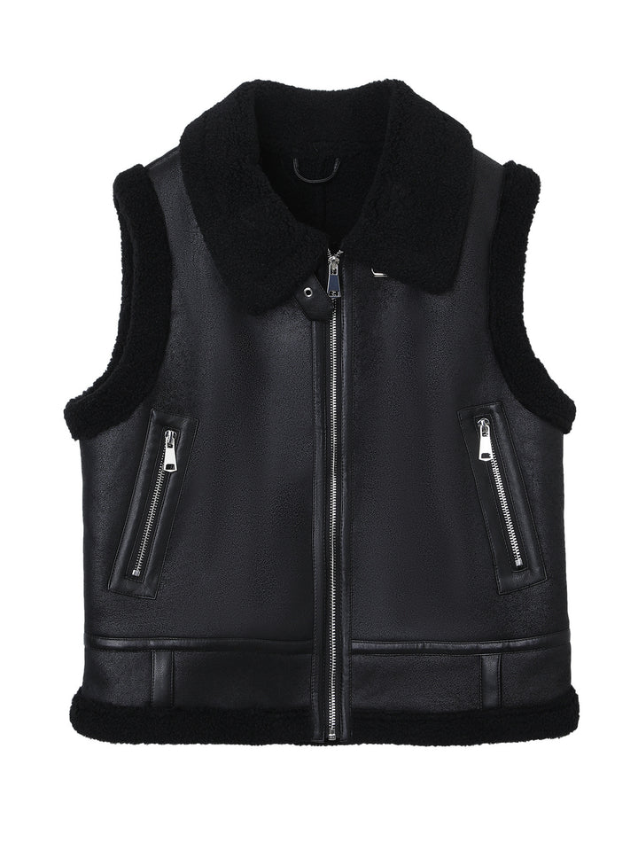 Damen Modische und kuschelige Fleece Weste Drune