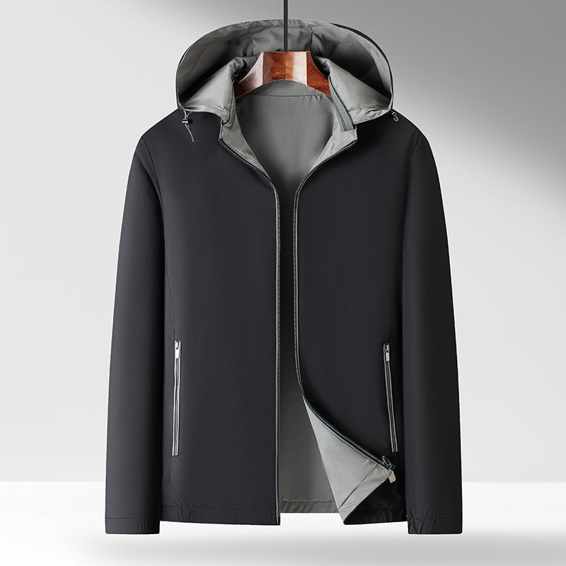 Herren Funktionsjacke mit hohem Kragen und praktischen Reißverschlusstaschen Drune