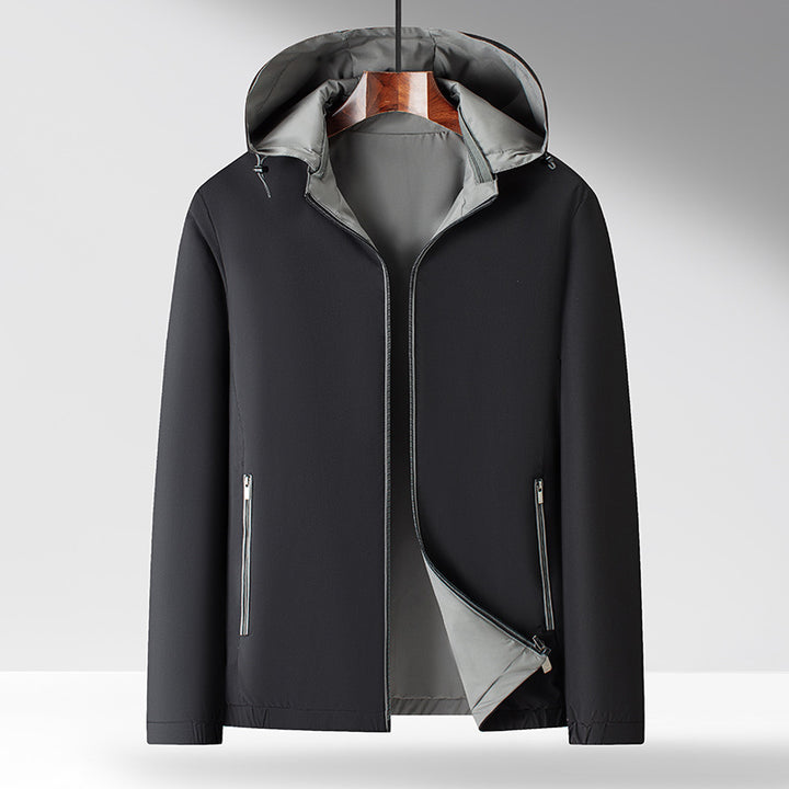 Herren Funktionsjacke mit hohem Kragen und praktischen Reißverschlusstaschen Drune