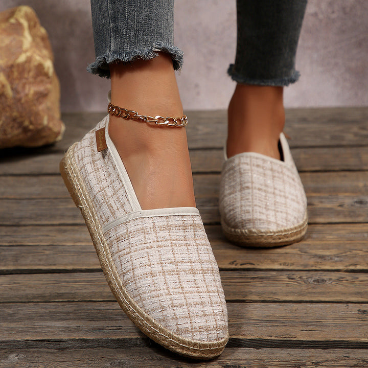 Damen Espadrilles mit rutschfester Sohle und anatomischem Fußbett Drune