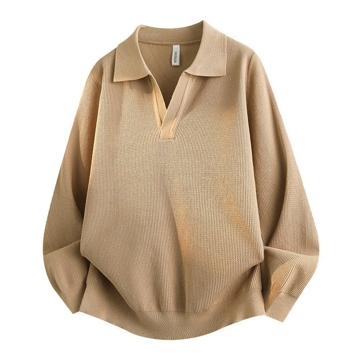 Damen Lässiger Pullover mit V-Ausschnitt Drune