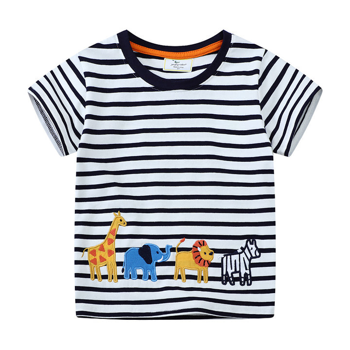 Jungen T-Shirt mit buntem Tiermotiv Drune