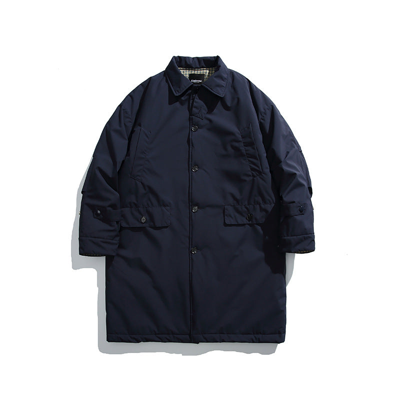 Herren Wattierter Mantel mit Hemdkragen und Thermofutter Drune
