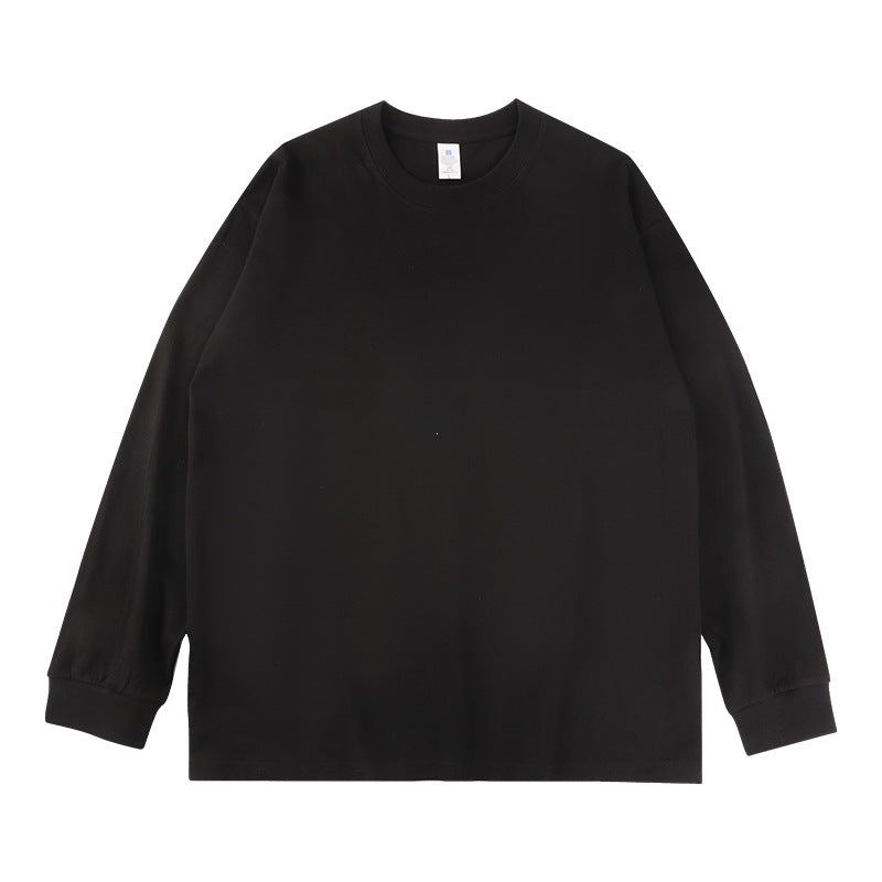 Unisex Oversize-Langarm-Sweatshirt mit Rundhalsausschnitt und gerippten Bündchen Drune