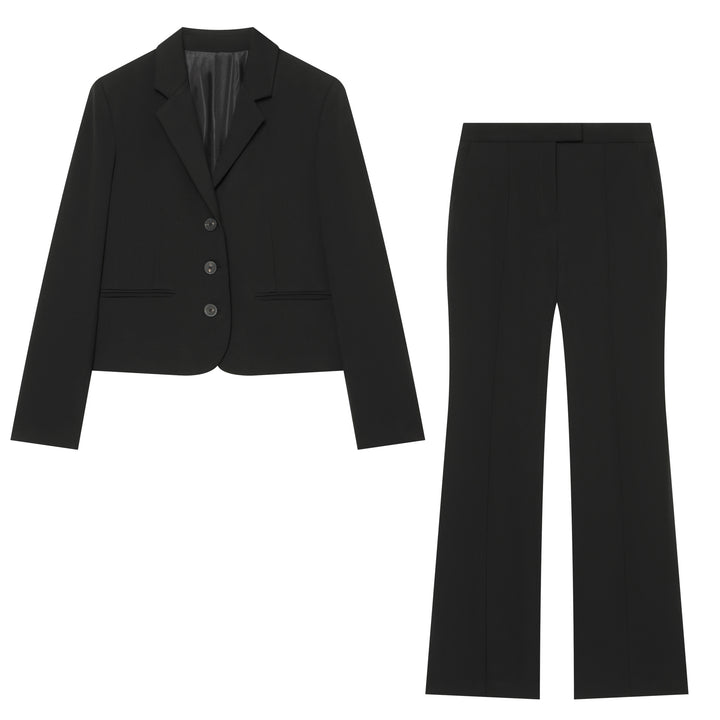 Damen Kurzblazer mit taillierter Silhouette, durchgehender Knopfleiste und feiner Innenfütterung Drune